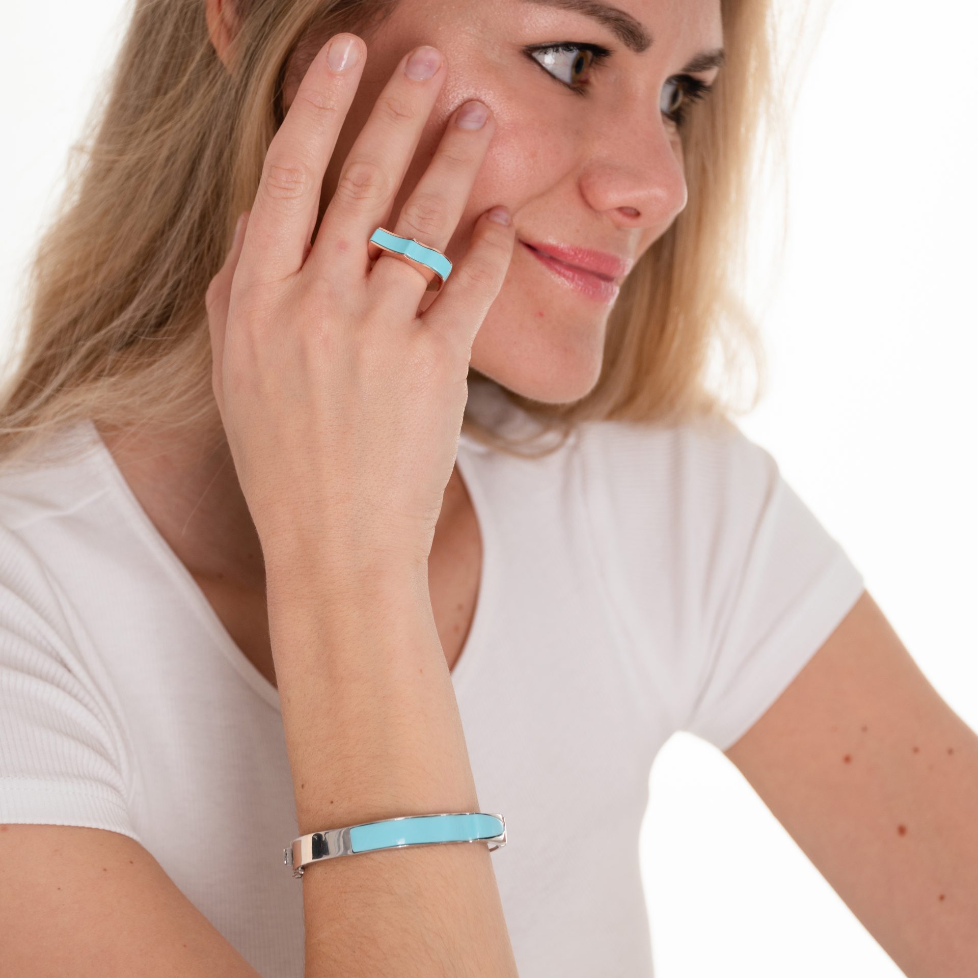 Nicole Turquoise Bangle - Image 3