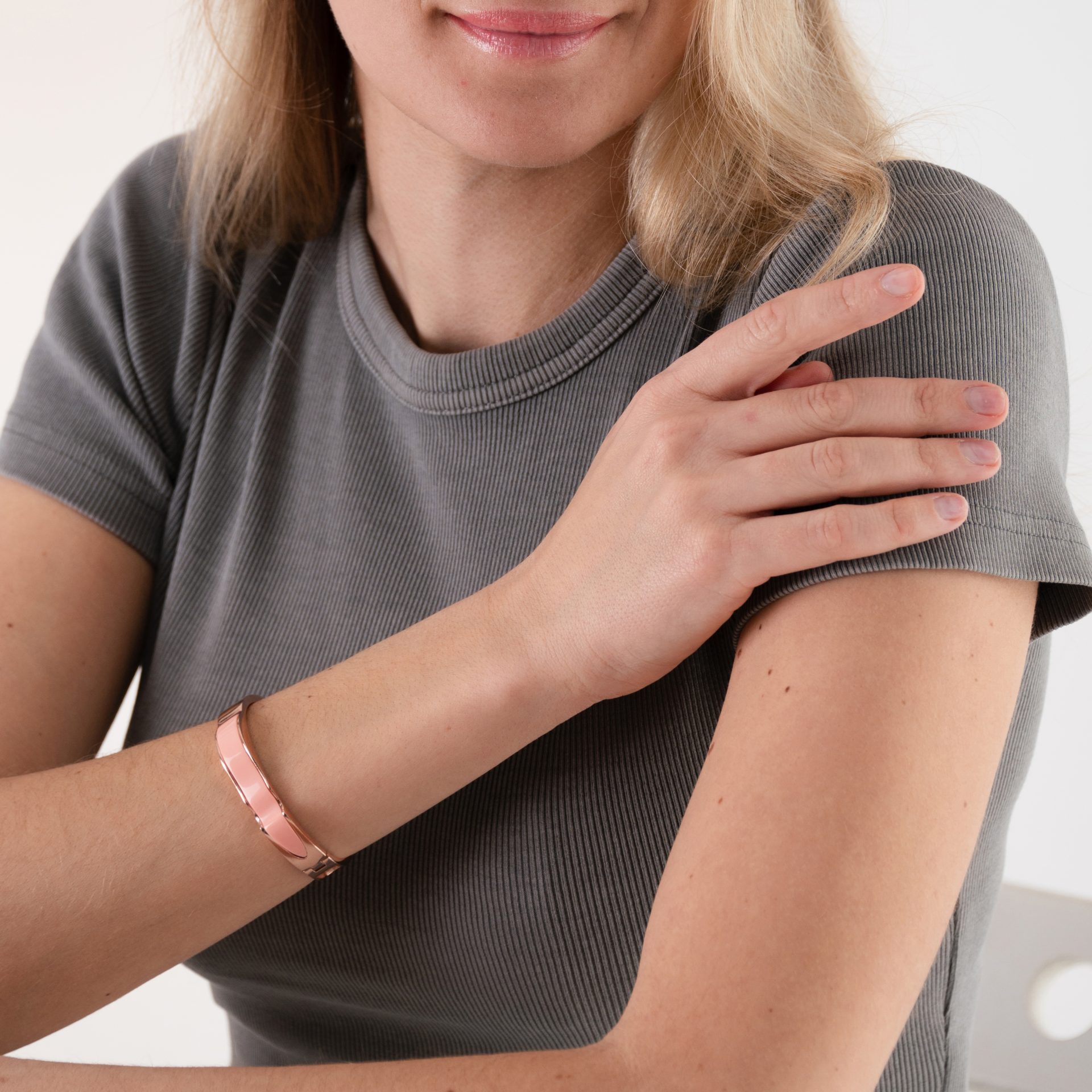 Nicole Pink Coral Bangle - Image 3