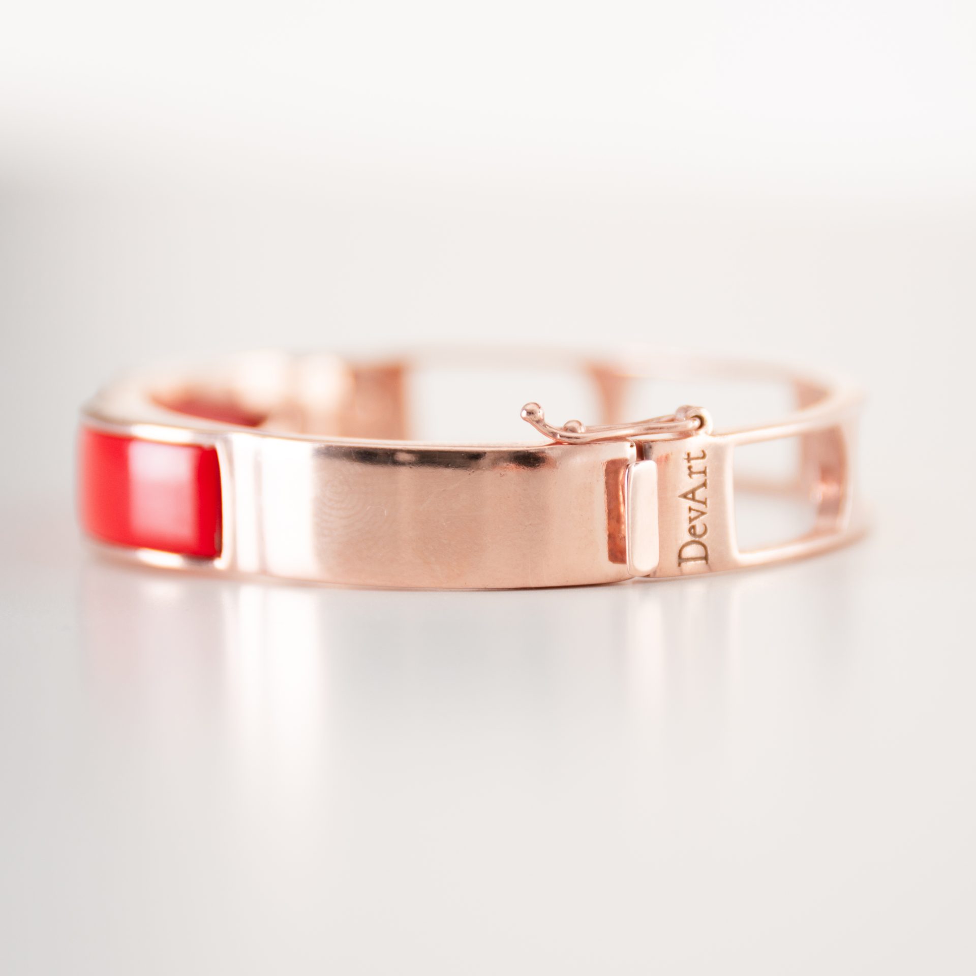 Nicole Red Coral Bangle - Image 2