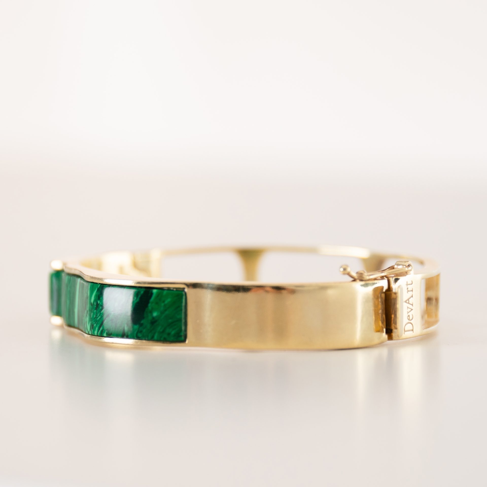 Nicole Malachite Green Bangle - Image 2