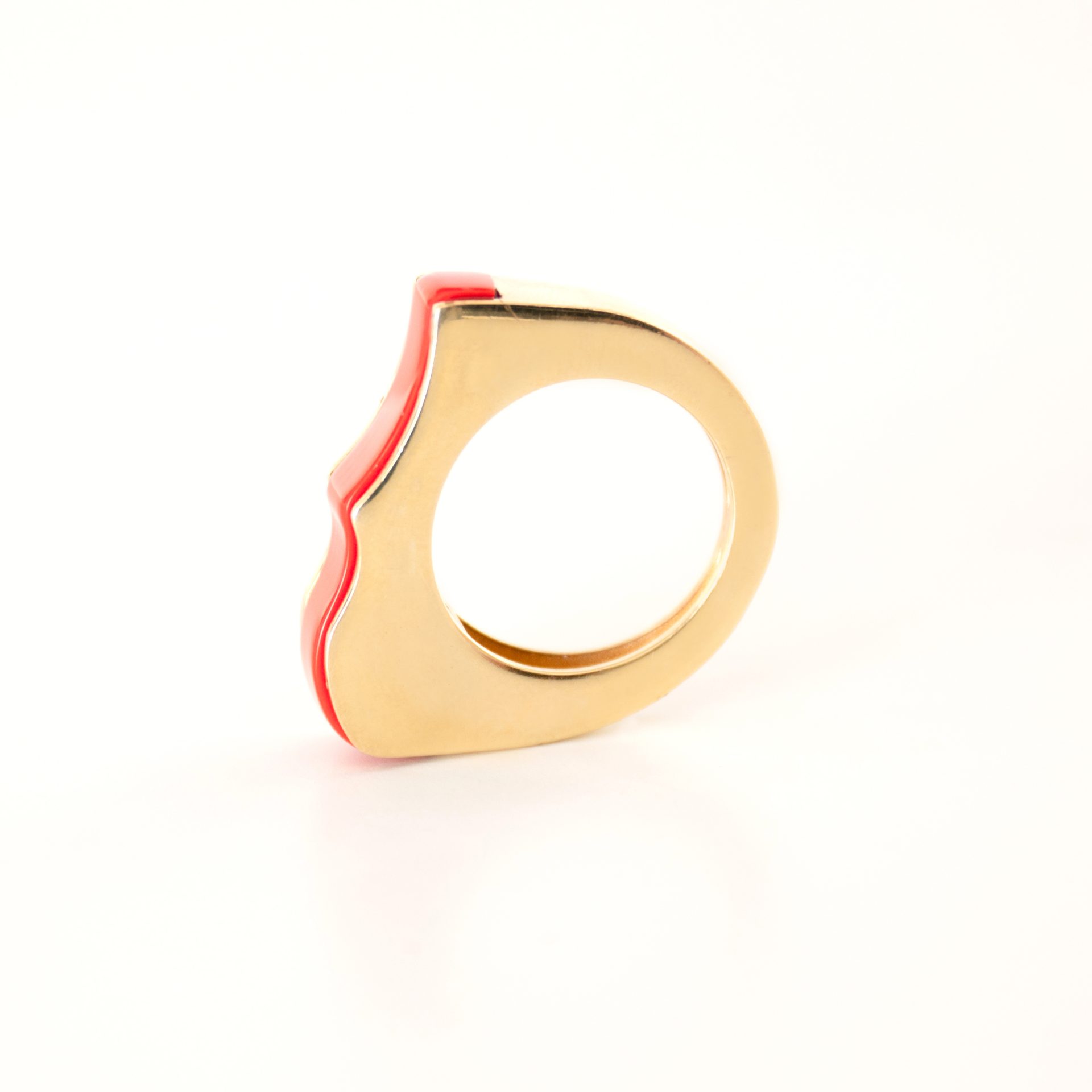 Natalie Red Coral Ring - Image 3