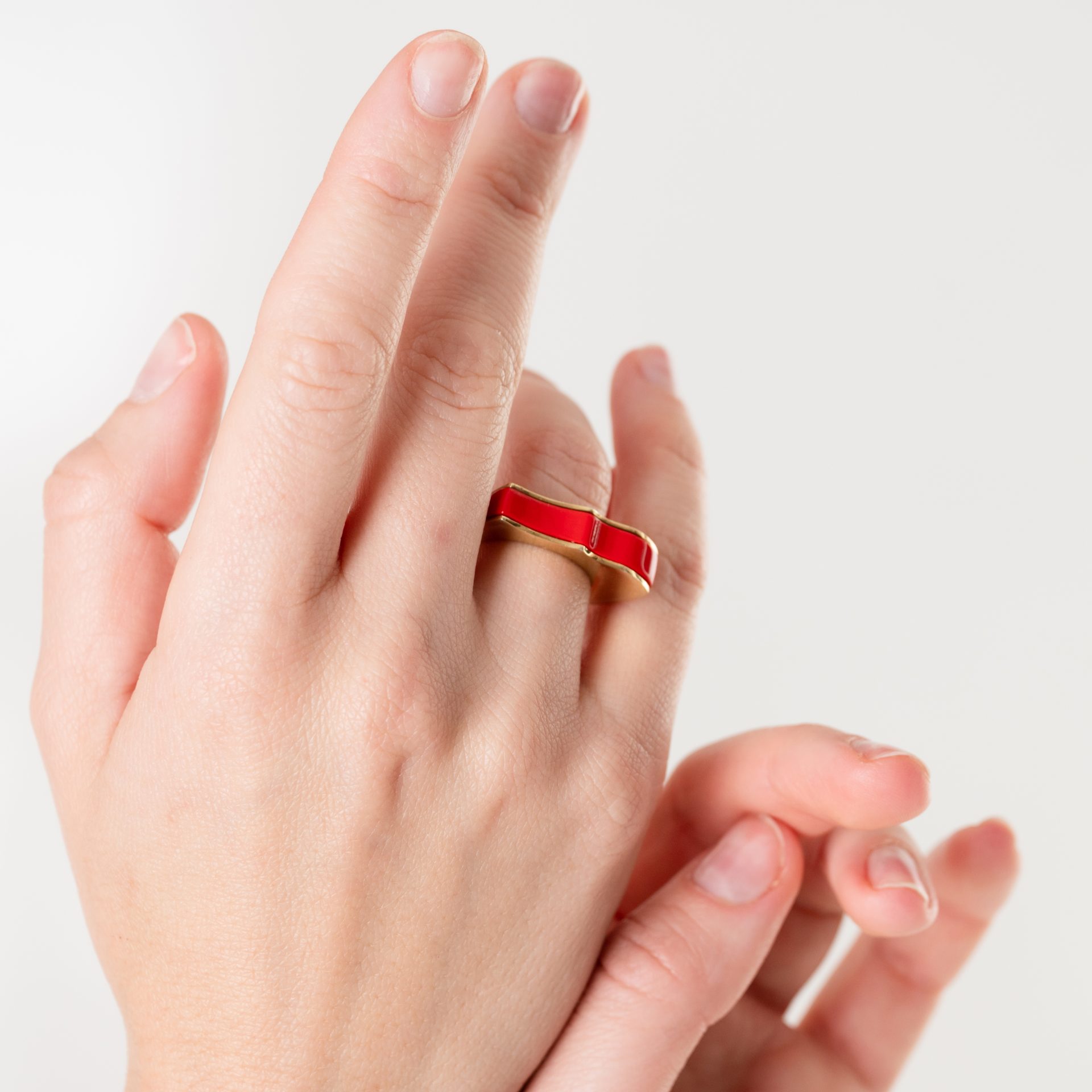 Natalie Red Coral Ring - Image 4